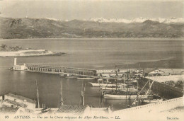 ANTIBES . Vue Sur Les Cimes Neigeuses Des Alpes Maritimes - Otros & Sin Clasificación