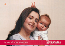 Je Suis Né Pour M'amuser . CP PUB WANADOO - Advertising