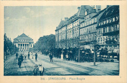 STRASBOURG . Place Broglie . CPA Animée . - Strasbourg