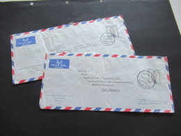 Afrika Sudan 1963 2 Belege Air Mail / Luftpost Firmenumschläge Taha Elsayed El Roubi & Co. Khartoum Sudan Auslandsbriefe - Soedan (1954-...)