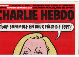 CHARLIE HEBDO N° 1221 . Décembre 2015 - Humour