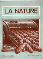 Revue LA NATURE N° 2762 1er Juin 1927 . Usine à Pain - 1900 - 1949