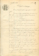 Dépôt De Décharge En 1884 Notaire Molière ? Au TEIL Mr MARIUS RICHARD - Manuscritos