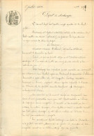 Dépôt De Décharge En 1884 Notaire Molière ? Au TEIL Mr MARIUS RICHARD - Manuscripten