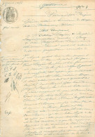 Quittance 1896 . Gourdon Notaire à MEYSSE Canton ROCHEMAURE Pour Celestine LAUZIERE - Manuscripten