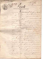 Vente MAZOYER En 1855 . BITH Notaire à Montélimar - Manuscritos