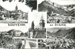 SOUVENIR De DIGNE . CP Multivues - Digne