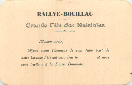 RALLYE-BOUILLAC . GRANDE FETES DES NUISIBLES .  - Other & Unclassified