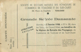 Société De Secours Mutuels Des Voyageurs De Commerce De TOULOUSE Et Sud-Ouest - Other & Unclassified