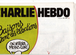 CHARLIE HEBDO N° 1181 Mars 2015 - Humour