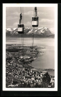 AK Bregenz A. B., Teilansicht Mit Seilbahn  - Funicular Railway