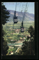 AK Meran, Teilansicht Und Vigiljochbahn  - Funicular Railway