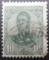 Argentinië Argentinia 1908 1909 (5) General San Martin - Usados