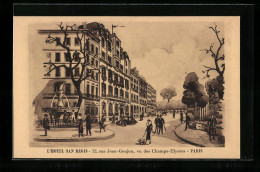 CPA Paris, L`Hotel San Regis, 12, Rue Jean-Goujon  - Cafés, Hôtels, Restaurants
