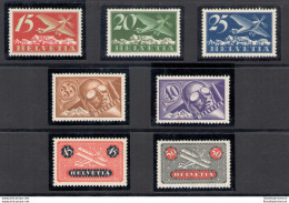 1923-37 SVIZZERA - Posta Aerea N. A3-A9 - Serie Completa 7 Valori - MNH** - Sonstige & Ohne Zuordnung