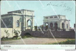 Am696 Cartolina Livorno Citta' Barriera Regina Margherita 1902 - Livorno