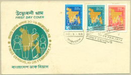 BANGLADESH 1974 MNH FDC FIRST POPULATION CENSUS MAN WOMAN CHILD GIRL BOY FAMILY FIRST DAY COVER - Bangladesh