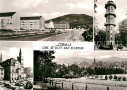 72641251 Loebau Sachsen Suedvorstadt Loebauer Berg Aussichtsturm Rathaus Loebau - Loebau