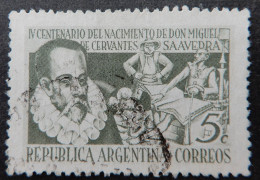 Argentinië Argentinia 1947 (1) The 400th An. Of The Birth Of Miguel Cervantes - Usados