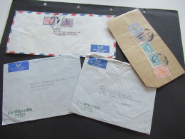 Asien Saudi Arabia Um 1963 2x Firmenumschläge Juffali Bros. Air Mail / Luftpost Insg. 3 Belege Und 1 Briefstück!! - Saoedi-Arabië