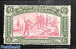 New Zealand 1906 6d, Stamp Out Of Set, Unused (hinged), Transport - Ships And Boats - Ungebraucht