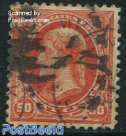 United States Of America 1894 50c Orange, Without WM, Used, Used Stamps - Oblitérés