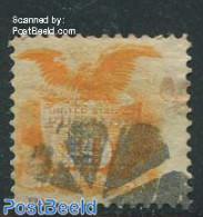 United States Of America 1869 30c Orange, Used, Used Stamps, Nature - Birds - Birds Of Prey - Usati