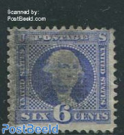 United States Of America 1869 6c Blue, Used, Used Stamps - Usados