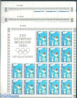 Bulgaria 1980 Olympic Games 6 Sheets, Mint NH, Sport - Olympic Games - Neufs