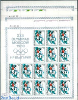 Bulgaria 1979 Olympic Games 6 Sheets, Mint NH, Sport - Athletics - Olympic Games - Ungebraucht