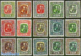 Iceland 1907 Definitives King Christian IX And Frederik VIII 15v, Unused (hinged) - Unused Stamps