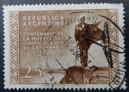 Argentinië Argentinia 1950 (1) The 100th An.  Of The Death Of San Martin - Used Stamps