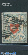 Switzerland 1851 5Rp, Rayon I, Used, Used Stamps - Used Stamps