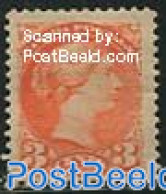Canada 1870 3c, Redorange, Perf. 12, Unused (hinged) - Nuevos