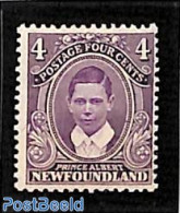 Newfoundland 1911 4c, Stamp Out Of Set, Unused (hinged), History - Kings & Queens (Royalty) - Koniklijke Families