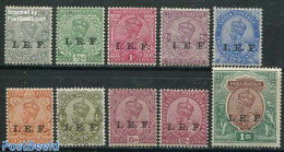 India 1914 British Indian Fieldpost (I.E.F.) 10v, Unused (hinged) - Unused Stamps