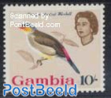 Gambia 1963 10Sh, Stamp Out Of Set, Mint NH, Nature - Birds - Gambia (...-1964)