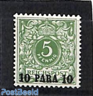 Türkiye 1889 10Pa, German Post, Stamp Out Of Set, Mint NH - Andere & Zonder Classificatie