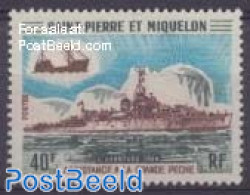 Saint Pierre And Miquelon 1971 40F, Stamp Out Of Set, Mint NH, Transport - Ships And Boats - Boten