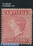 Antigua & Barbuda 1872 1p Carmine, Unused Hinged, Unused (hinged) - Antigua And Barbuda (1981-...)