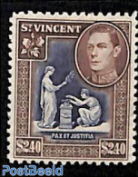 Saint Vincent 1949 2.40, Stamp Out Of Set, Mint NH - St.Vincent (1979-...)