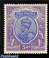 India 1911 5R, WM Single Star, Stamp Out Of Set, Unused (hinged) - Nuovi