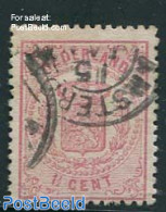 Netherlands 1869 1.5c, Perf. 13.25, Small Holes, Used, Used Stamps - Gebruikt