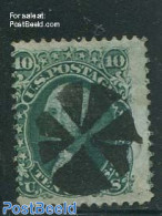 United States Of America 1861 10c Green, With Grill, Used, Used Stamps - Used Stamps