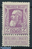 Belgium 1905 2Fr, Stamp Out Of Set, Unused (hinged) - Ungebraucht