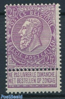 Belgium 1897 2Fr, Stamp Out Of Set, Unused (hinged) - Ongebruikt