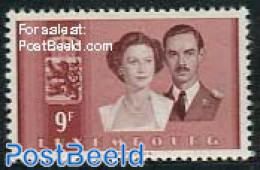 Luxemburg 1953 9F, Stamp Out Of Set, Mint NH, History - Kings & Queens (Royalty) - Nuevos