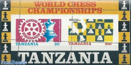 Tanzania 1986 Chess Misperforated S/s, Mint NH, Sport - Tanzania (1964-...)