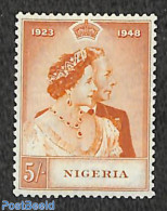 Nigeria 1948 5Sh, Stamp Out Of Set, Mint NH, History - Kings & Queens (Royalty) - Königshäuser, Adel