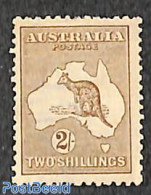 Australia 1915 2Sh, WM A-thin Crown, Brown, Stamp Out Of Set, Unused (hinged), Nature - Various - Animals (others & Mi.. - Neufs